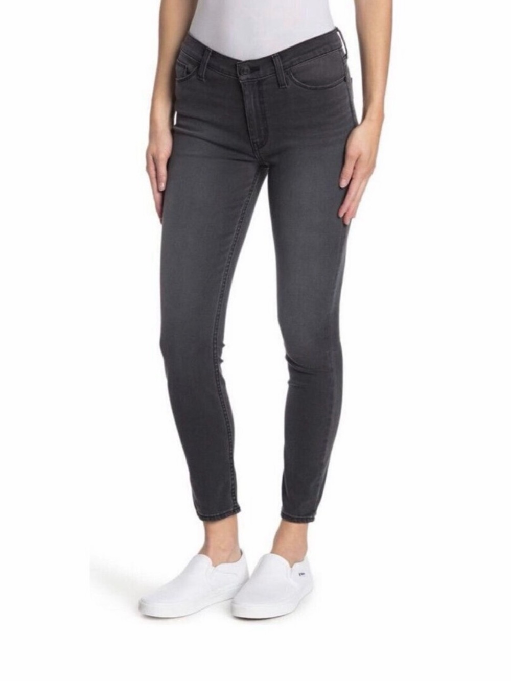 AG Jeans Farrah Skinny Ankle Women's High-Rise Skinny Jeans - Charcoal Gray